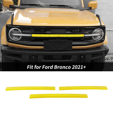 For 2021+ Ford Bronco Exterior Grille Insert Cover Trim Strips