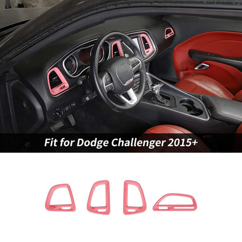 Center Console Air Condition Outlet Vent Trim For Dodge Challenger 2015+ Accessories | CheroCar