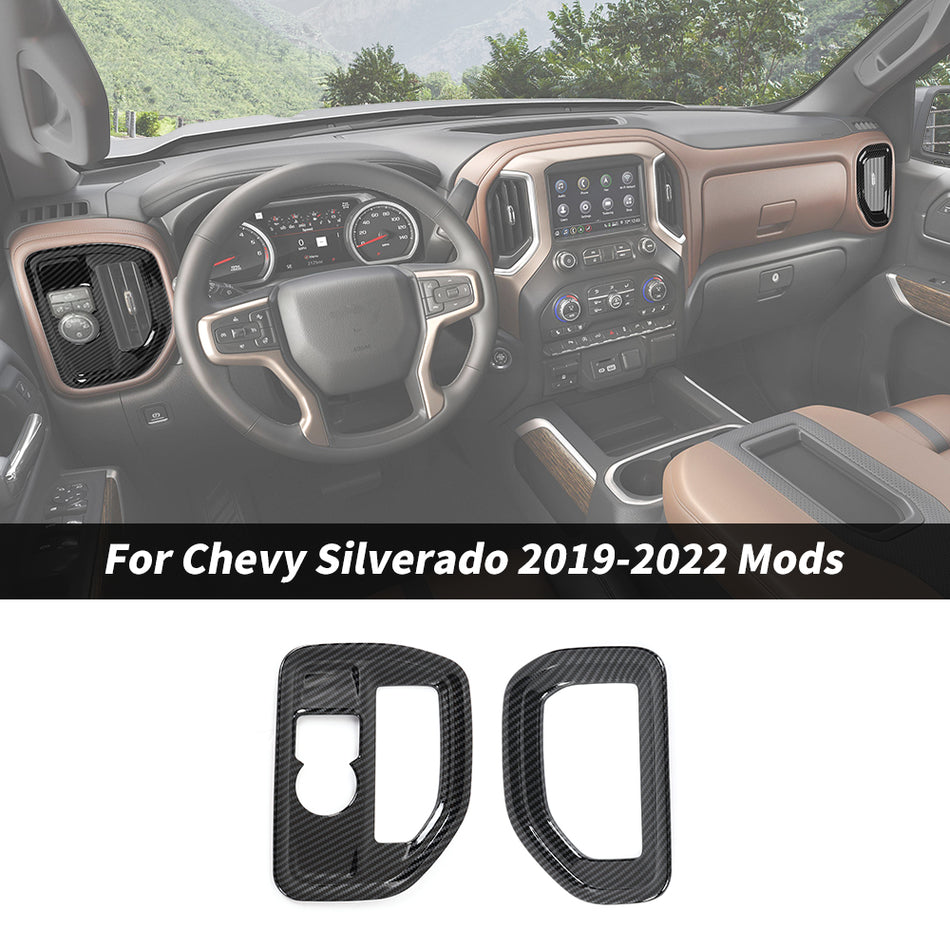 For 2019-2022 Chevy Silverado/GMC Sierra Dash Sides AC Air Vent Trim Cover