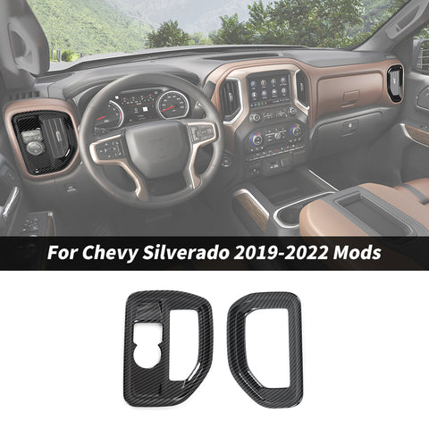 For 2019-2022 Chevy Silverado/GMC Sierra Dash Sides AC Air Vent Trim Cover