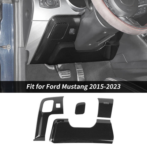 For 2015-2023 Ford Mustang Steering Wheel Lower Panel Decor Cover Trim