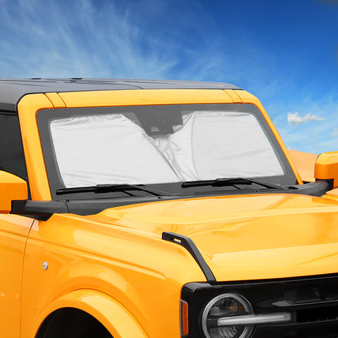 For 2021+ Ford Bronco Front Window Windshield Sun Shade Visor Uv Block