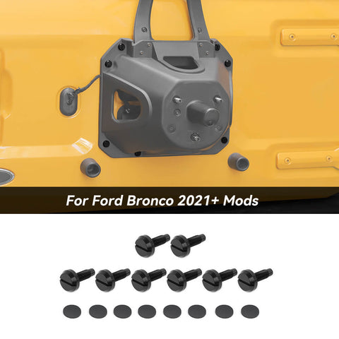 For Ford Bronco Tailgate Spare Tire Delete Bumper Screws Bolts