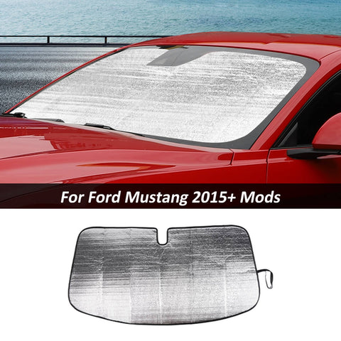 For 2015+ Ford Mustang Front Window Windshield Sunshade Cover Auto Truck SUV