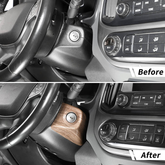 For 2014-2022 Chevy Colorado/GMC Canyon Car Start Engine Key Panel Hole Decor Cover