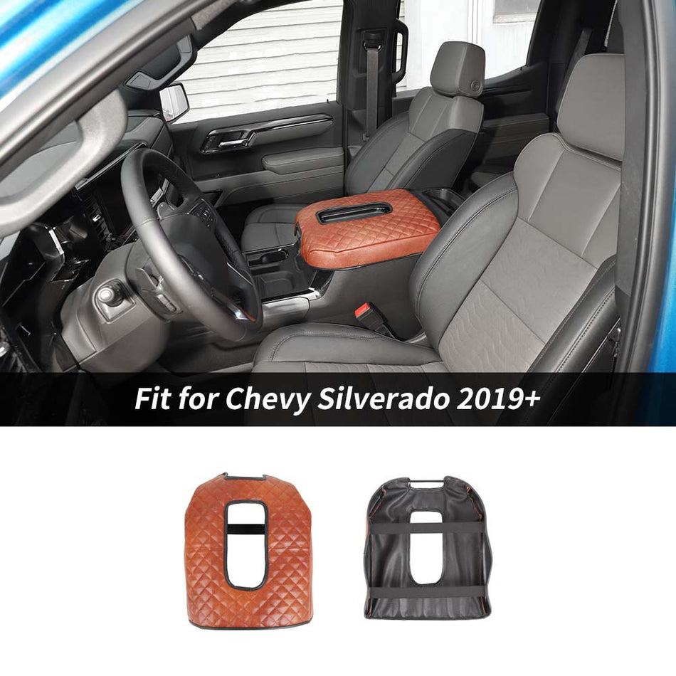 For 2019+ Chevy Silverado/GMC Sierra & 2021+ Suburban/Tahoe/GMC-YUKON Center Console Cushion Pad Armrest Cover