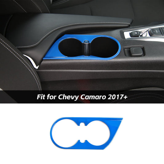 Front Water Cup Holder Cover Trim Bezels For Chevrolet Camaro 2017+ Accessories | CheroCar