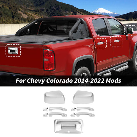 For 2014-2022 Chevy Colorado/GMC-CANYON 12 x Rearview Mirror & Door Handle & Tailgate Handle Cover Trim Kit