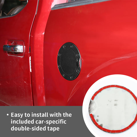 For 2015-2020 Ford F150 Exterior Door Fuel Tank Cover Filler Gas Cap Trim