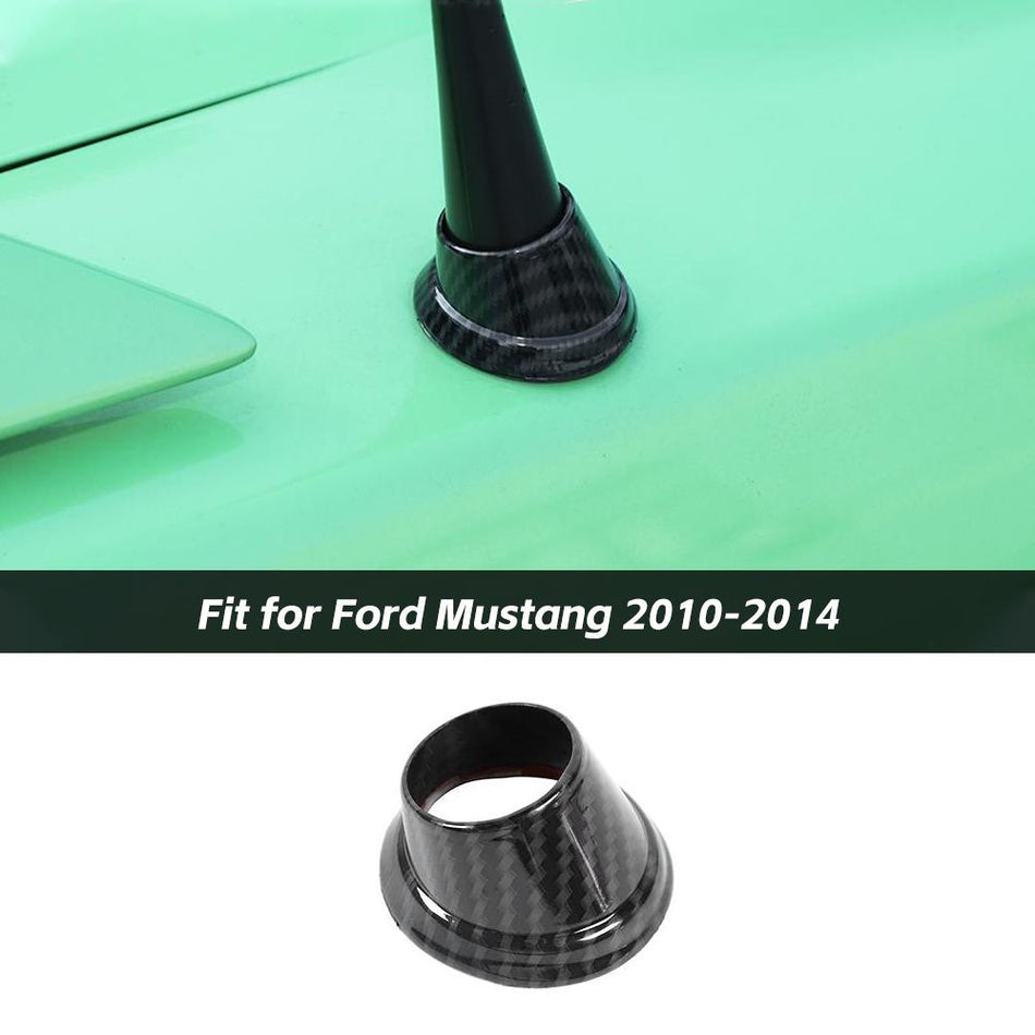 For 2010-2014 Ford Mustang Exterior Rear Antenna Base Decor Cover Bezel