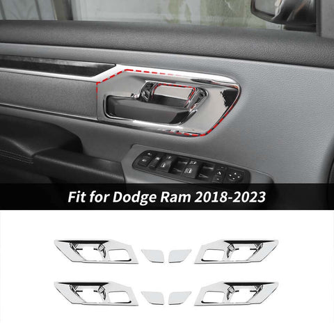 Interior Door Handle Bowl Cover Trim For Dodge Ram 1500 2018-2023 Accessories｜CheroCar