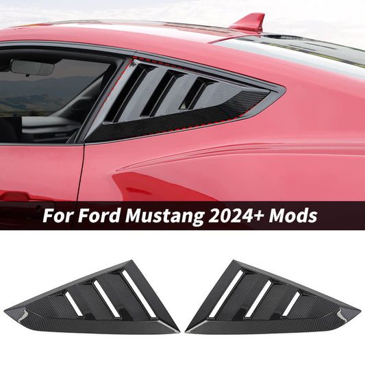 For 2024+ Ford Mustang Car Rear Window Louvers Rear Sun Shade Cover