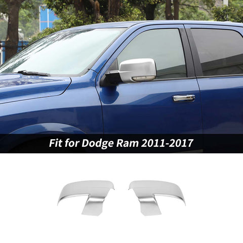 Side Rear-view Mirror Cover Trim Decor For Dodge Ram 2011-2017 Black Accessories | CheroCar