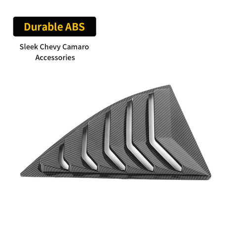 For 2008-2015 Chevy Camaro Rear Window Louvers Air Vent Cover Blinds Trim
