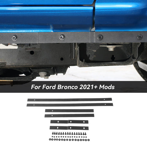 For 2021+ Ford Bronco Side Skirt Pinch Weld Guard Cover Strip Decoration