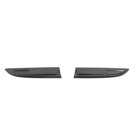For 2008-2016 Ford F250/F350/F450/F550 Fender Vent Leaf Plate Badge Cover USA Flag Black