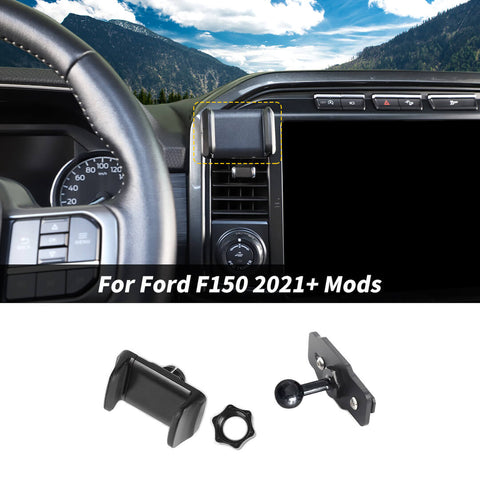 For 2021+ Ford F150 Center Console Dash Air Vent Phone Holder Mount