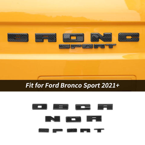 Rear Grille Logo Letters Decals Stickers Cover For Ford Bronco Sport 2021+ Accessories | CheroCar