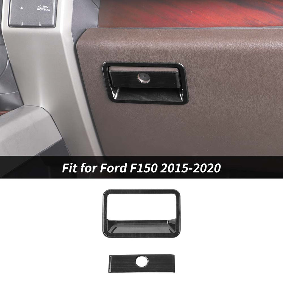 For Ford 2015-2020 F150 & 2017-2022 F250 F350 CoPilot Organizer Storage Box Handle Cover Trim