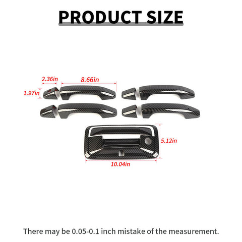 For 2014-2018 Chevy Silverado/GMC Sierra 10 x Door Handle & Tailgate Cover Trim Kit