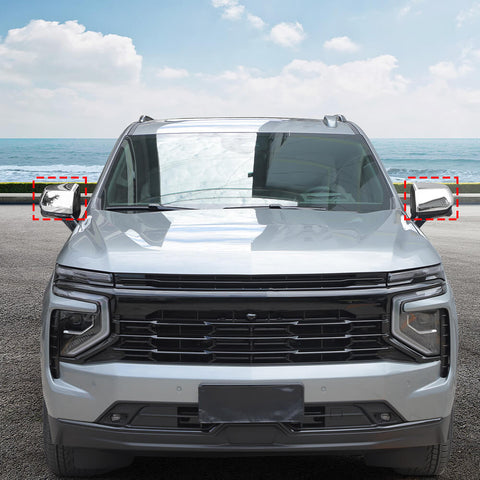 For 2020+ Chevy Suburban/Silverado EV/GMC Sierra EV Rearview Side Mirror Cover Caps