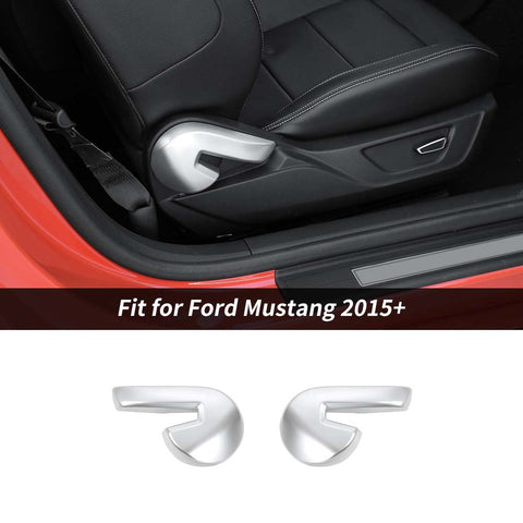 Seat Backrest Adjust Handle Button Cover Trim For Ford Mustang 2015+ Accessories | CheroCar