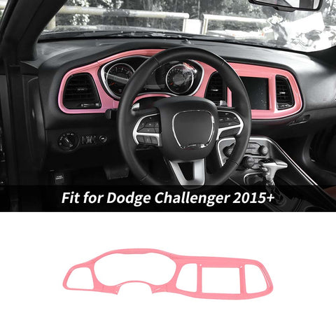 For 2015+ Dodge Challenger Center Console Dashboard Panel Cover Trim