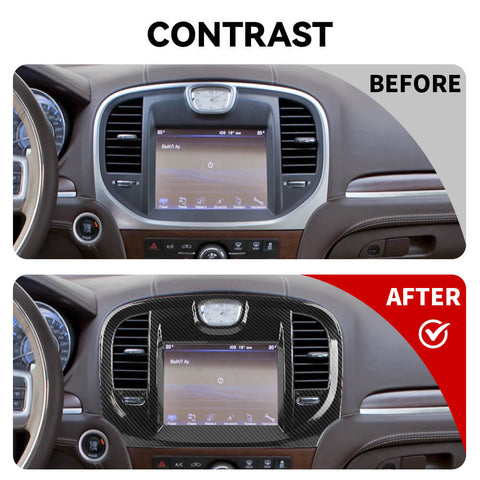For 2010-2014 Chrysle 300/300C Central Control Navigation Screen Trim Cover