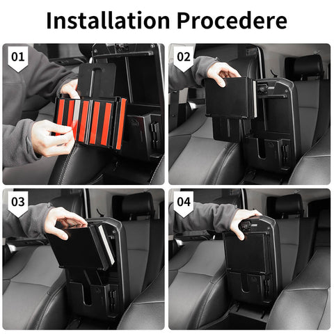 For 2010-2023 Toyota 4Runner Armrest Hidden Storage Box Organizer Secret Compartment