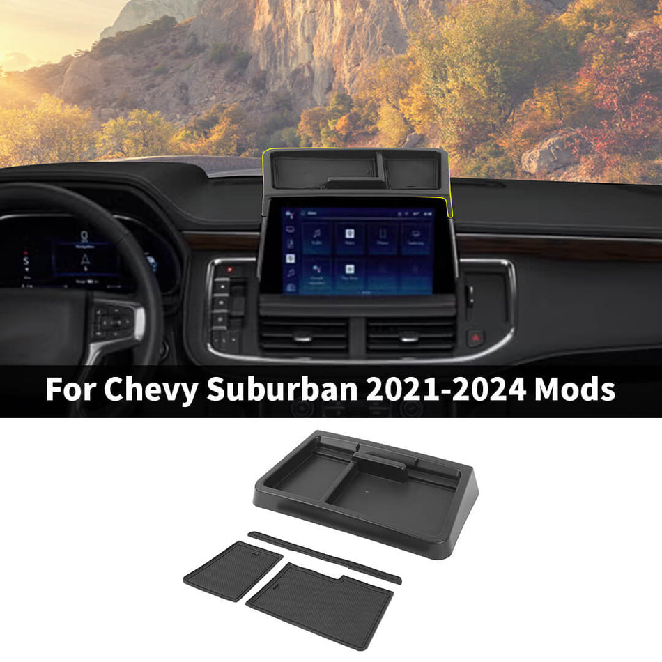 For 2021-2024 Chevy Suburban/Tahoe/GMC-YUKON Behind Dash Central Control Screen Storage Box Tray