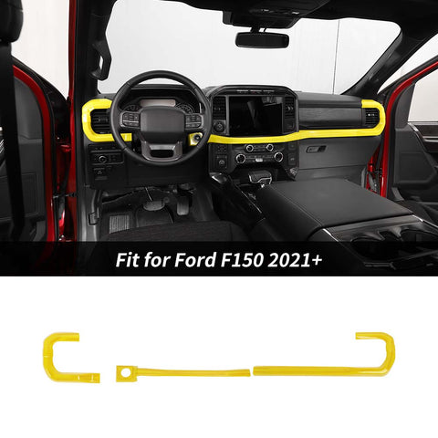 Center Console Dash Decor Strips Trim For Ford F150 2021+｜CheroCar