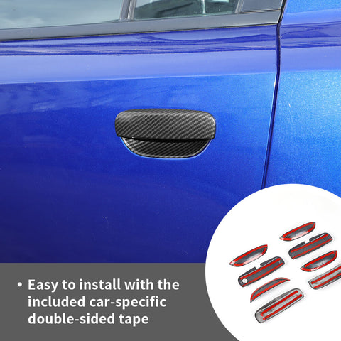 For 2011+ Dodge Charger Car Door Handles Outer Door Bowl Decor Cover Trim