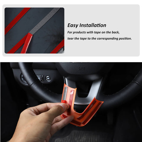 Steering Wheel Decor Cover Trim for Dodge Challenger & Charger 2015+｜CheroCar