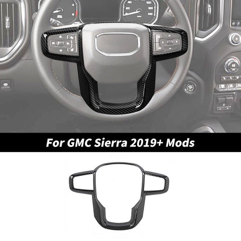 For 2019+ GMC Sierra Steering Wheel Trim Cover