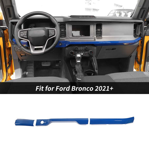 Center Console Dashboard Cover Decor Trim Strip for Ford Bronco 2021+｜CheroCar