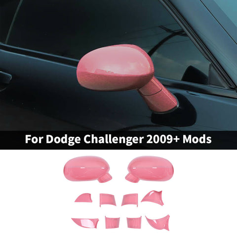 For 2009+ Dodge Challenger Side Rearview Mirror Trim Cover