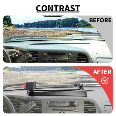 For 2007-2013 Chevy Silverado Center Console Phone Holder Stand Storage Box