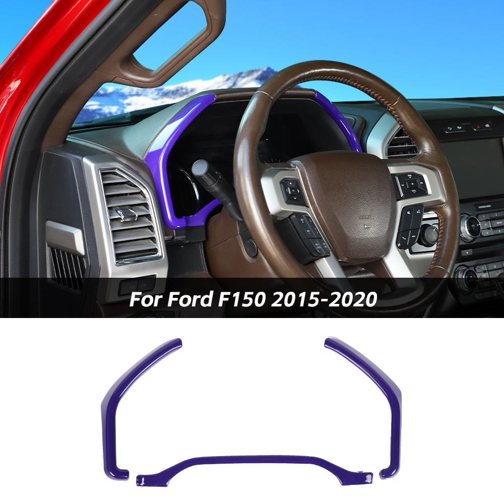 Red Dashboard Trim Kit For Ford F150 F250 F350 Super Duty (2015-2020) - 3PC Set