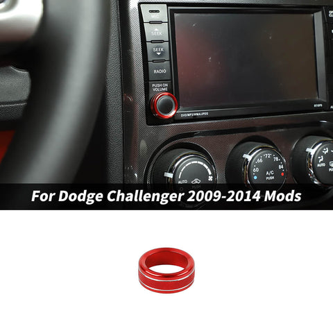 For 2009-2014 Dodge Challenger Center Console Navigation Switch Knob Trim Ring