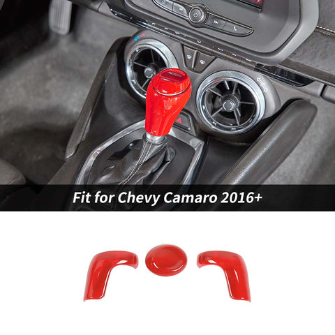 Gear Shift Knob Cover Trim Decoration For Chevy Camaro 2016+ Accessories | CheroCar