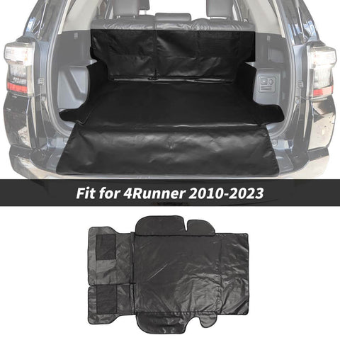 For 2010-2023 Toyota 4Runner Black Mat Car Trunk Back Seat Cover Tail Box Pet Trim