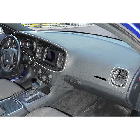 For 2015+ Dodge Charger Center Console Steering Wheel Dash Panel Cover Trim