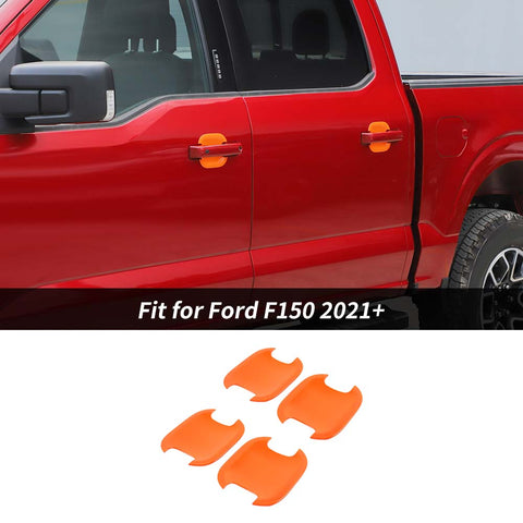 Exterior Door Handle Bowl Cover Trim Bezel For Ford F150 2021+ Accessories｜CheroCar