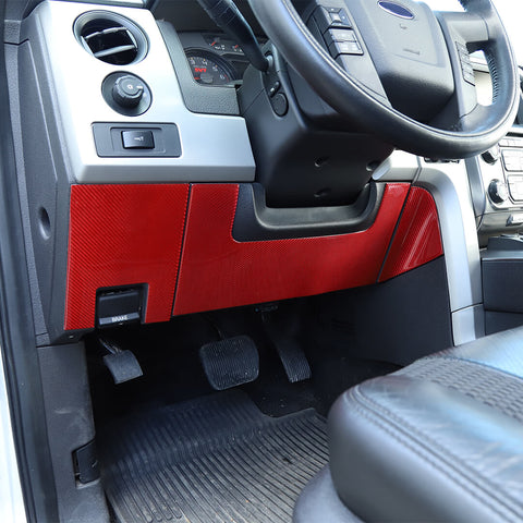 For 2009-2014 Ford F150 Raptor Front Dash Panel Center Console Decor Cover Trim