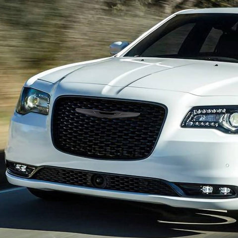 For 2015+ Chrysler 300/300C Front Center Net Grid Car Logo Badge Cover Trim