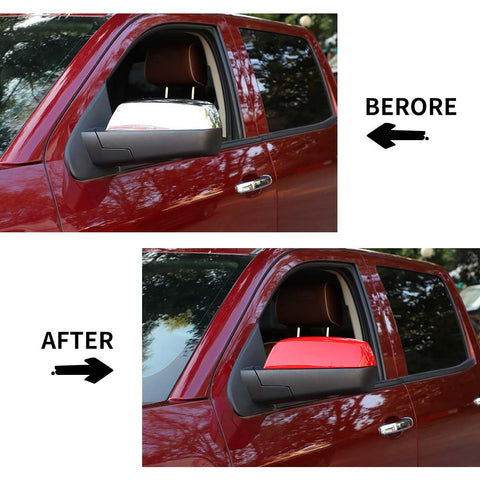 Side Rearview Mirror Decor Cover Trim For Chevy Silverado/GMC Sierra 2014-2018 Accessories | CheroCar