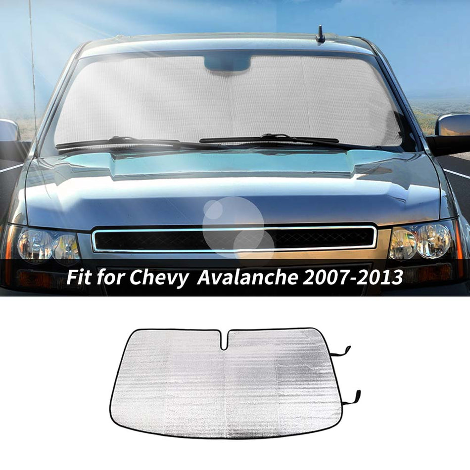 For 2007-2013 Chevrolet Avalanche Heat Shield Windshield Visor SunShade