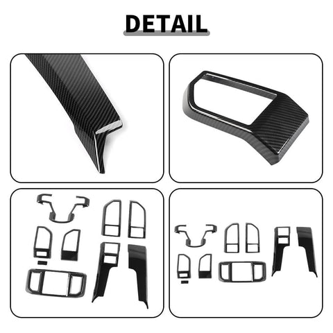 For 2015-2020 Ford F150 9 x Inner Central Control Decor Cover Trim