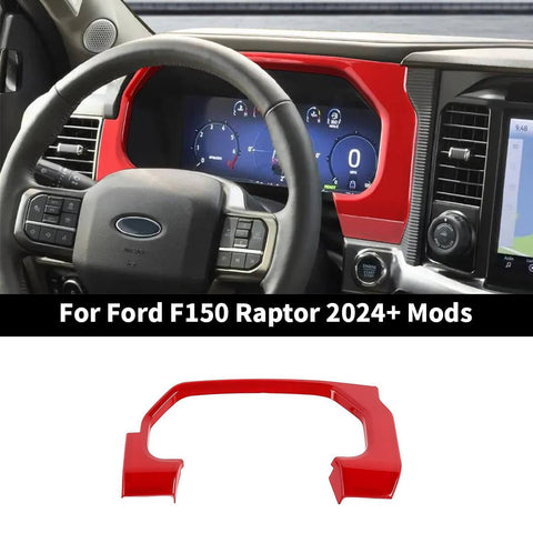 For 2024+ Ford F150 Raptor Dashboard Instrument Display Panel Trim Cover Decor