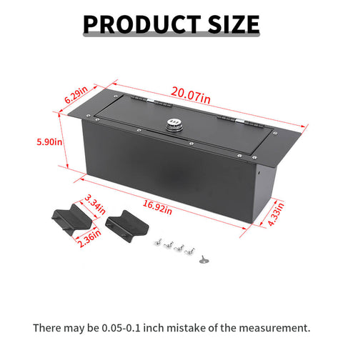 For Ford 2021+ Ford Bronco Under Rear Seat Locking Safe Storage Box